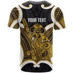Kowhai Aotearoa Atua Tumatauenga Personalised T Shirt Maori God Of War Tiki With Taiaha