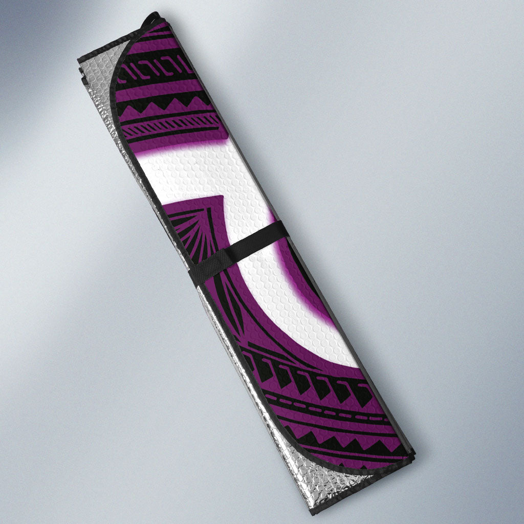 Waiporoporo Aotearoa Atua Tumatauenga Personalised Auto Sun Shade Maori God Of War Tiki With Taiaha