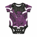 Waiporoporo Aotearoa Atua Tumatauenga Personalised Baby Onesie Maori God Of War Tiki With Taiaha