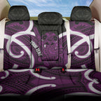 Waiporoporo Aotearoa Atua Tumatauenga Personalised Back Car Seat Cover Maori God Of War Tiki With Taiaha