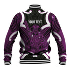 Waiporoporo Aotearoa Atua Tumatauenga Personalised Baseball Jacket Maori God Of War Tiki With Taiaha