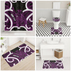 Waiporoporo Aotearoa Atua Tumatauenga Personalised Bathroom Set Maori God Of War Tiki With Taiaha