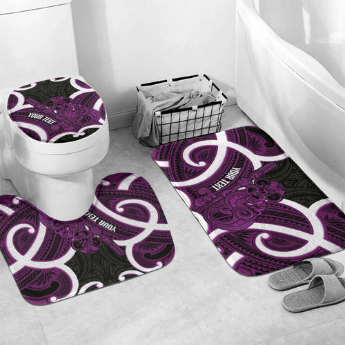 Waiporoporo Aotearoa Atua Tumatauenga Personalised Bathroom Set Maori God Of War Tiki With Taiaha