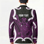 Waiporoporo Aotearoa Atua Tumatauenga Personalised Blazer Maori God Of War Tiki With Taiaha
