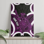Waiporoporo Aotearoa Atua Tumatauenga Personalised Canvas Wall Art Maori God Of War Tiki With Taiaha