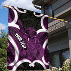 Waiporoporo Aotearoa Atua Tumatauenga Personalised Garden Flag Maori God Of War Tiki With Taiaha