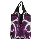 Waiporoporo Aotearoa Atua Tumatauenga Personalised Grocery Bag Maori God Of War Tiki With Taiaha