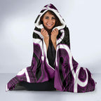 Waiporoporo Aotearoa Atua Tumatauenga Personalised Hooded Blanket Maori God Of War Tiki With Taiaha