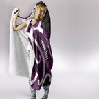 Waiporoporo Aotearoa Atua Tumatauenga Personalised Hooded Blanket Maori God Of War Tiki With Taiaha