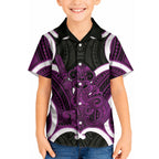 Waiporoporo Aotearoa Atua Tumatauenga Personalised Kid Hawaiian Shirt Maori God Of War Tiki With Taiaha
