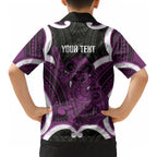 Waiporoporo Aotearoa Atua Tumatauenga Personalised Kid Hawaiian Shirt Maori God Of War Tiki With Taiaha