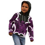 Waiporoporo Aotearoa Atua Tumatauenga Personalised Kid Hoodie Maori God Of War Tiki With Taiaha