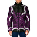Waiporoporo Aotearoa Atua Tumatauenga Personalised Padded Jacket Maori God Of War Tiki With Taiaha