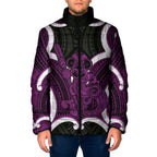 Waiporoporo Aotearoa Atua Tumatauenga Personalised Padded Jacket Maori God Of War Tiki With Taiaha