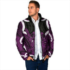 Waiporoporo Aotearoa Atua Tumatauenga Personalised Padded Jacket Maori God Of War Tiki With Taiaha