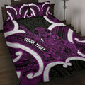 Waiporoporo Aotearoa Atua Tumatauenga Personalised Quilt Bed Set Maori God Of War Tiki With Taiaha