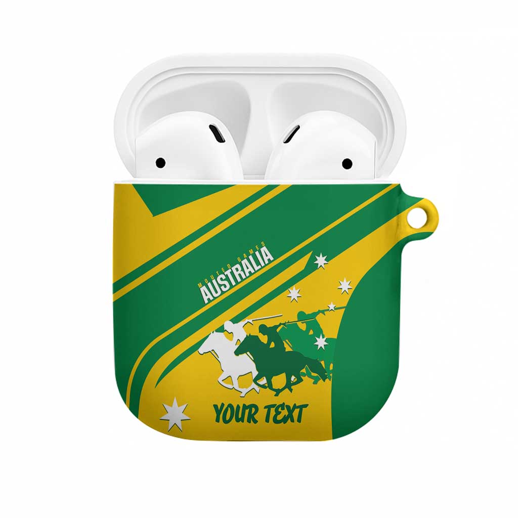 Personalised Mounted Games Australia AirPods Case Nations 2025 Championship National Color - Aussie Hoodie