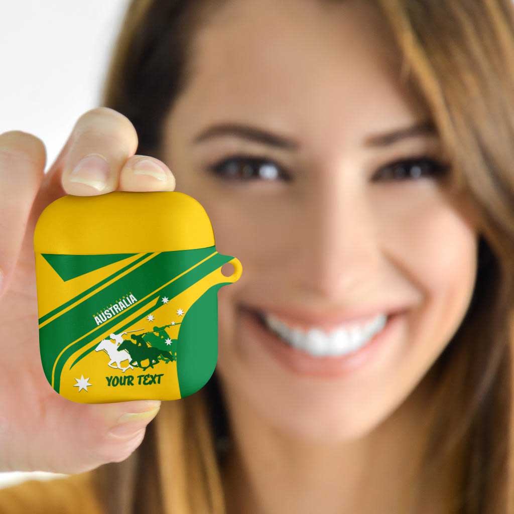 Personalised Mounted Games Australia AirPods Case Nations 2025 Championship National Color - Aussie Hoodie