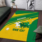 Personalised Mounted Games Australia Area Rug Nations 2025 Championship National Color - Aussie Hoodie