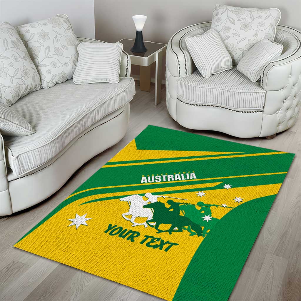 Personalised Mounted Games Australia Area Rug Nations 2025 Championship National Color - Aussie Hoodie