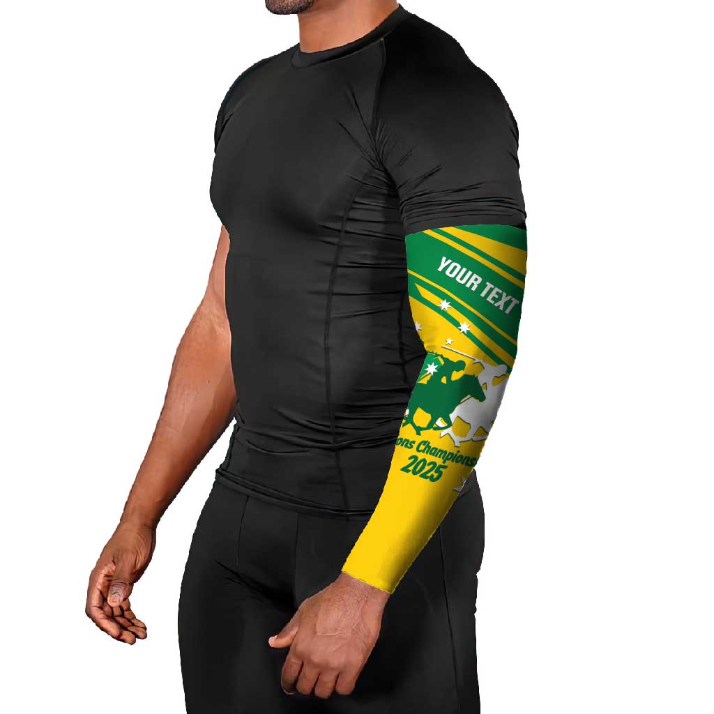 Personalised Mounted Games Australia Arm Sleeves Nations 2025 Championship National Color - Aussie Hoodie