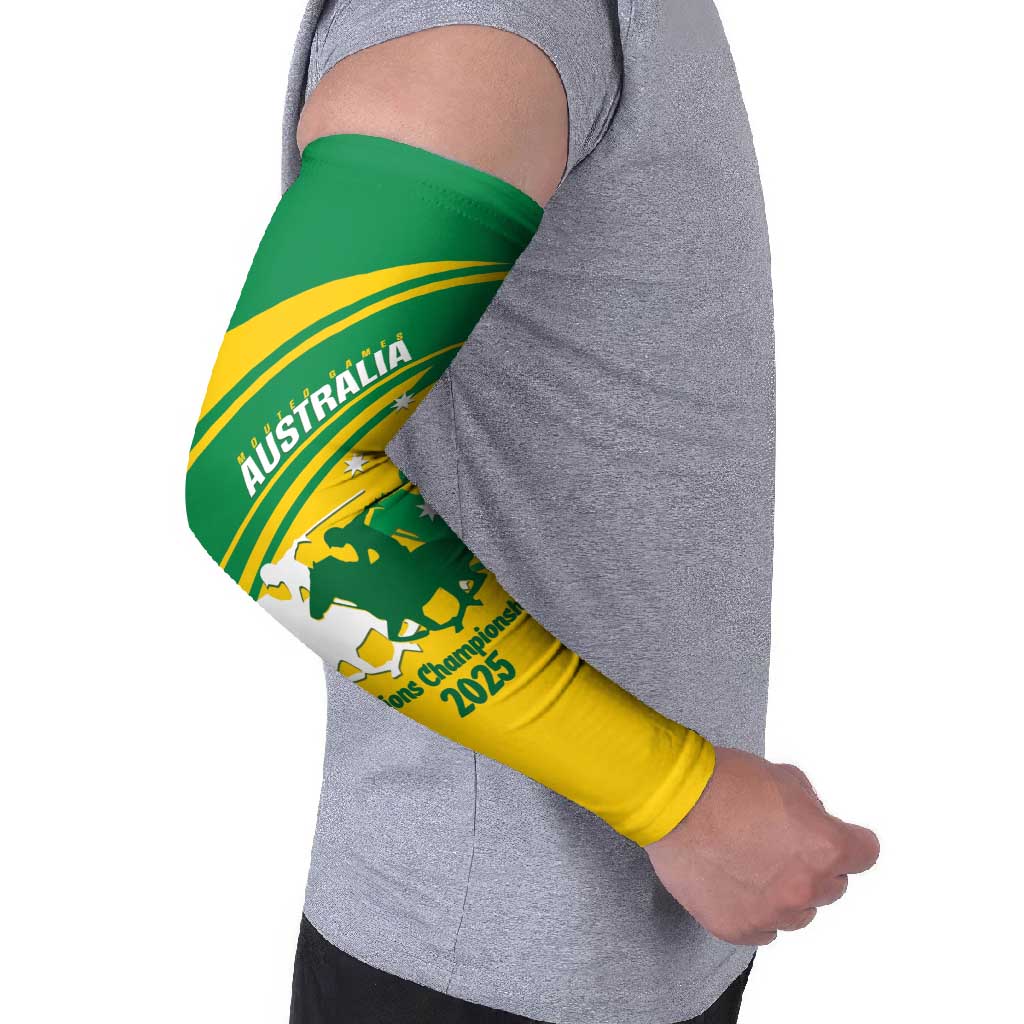 Personalised Mounted Games Australia Arm Sleeves Nations 2025 Championship National Color - Aussie Hoodie