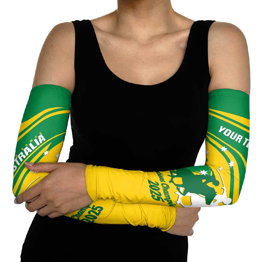 Personalised Mounted Games Australia Arm Sleeves Nations 2025 Championship National Color - Aussie Hoodie