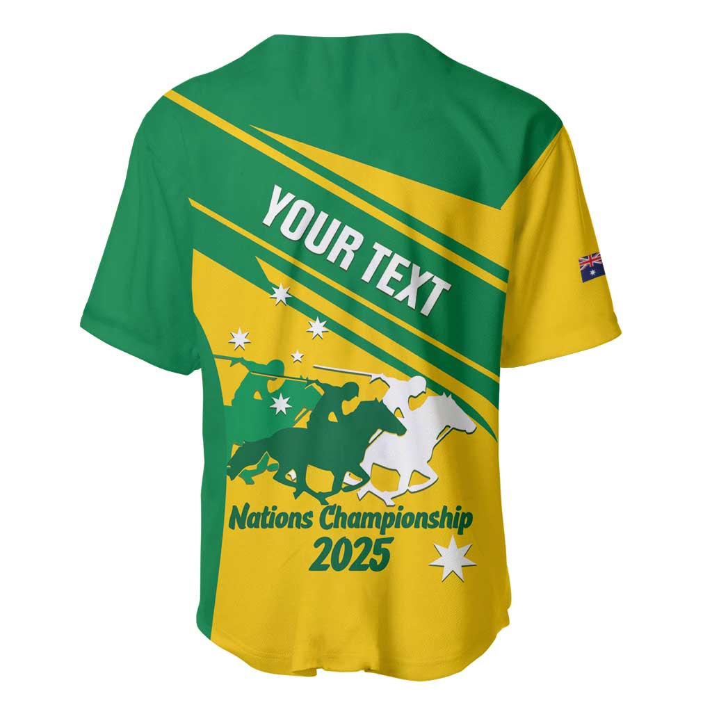 Personalised Mounted Games Australia Baseball Jersey Nations 2025 Championship National Color - Aussie Hoodie