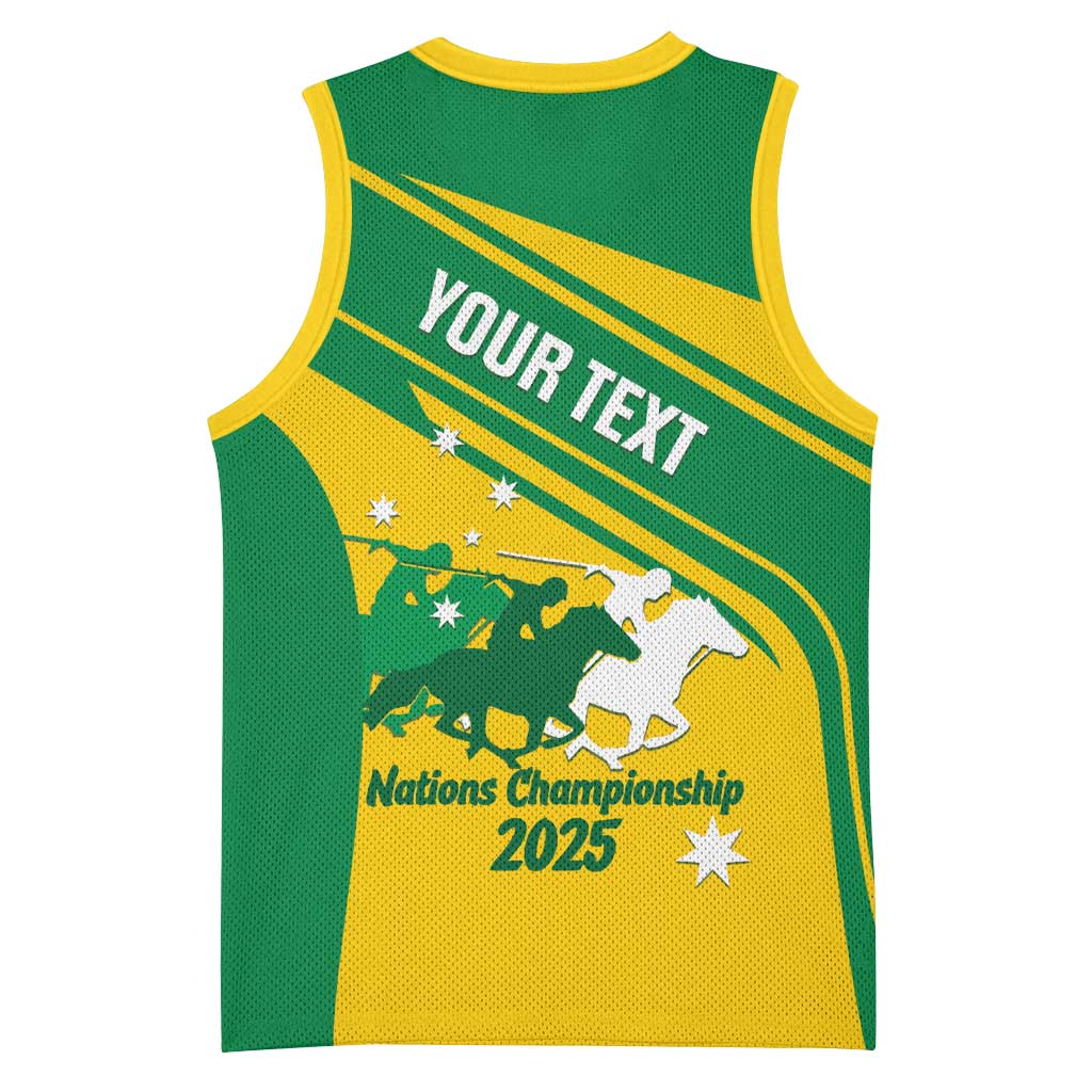 Personalised Mounted Games Australia Basketball Jersey Nations 2025 Championship National Color - Aussie Hoodie