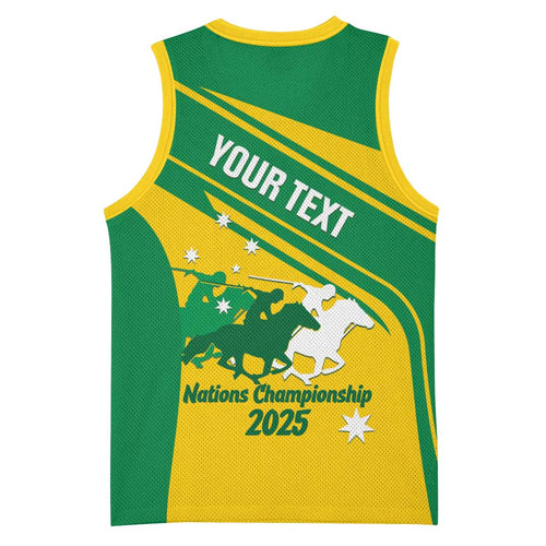 Personalised Mounted Games Australia Basketball Jersey Nations 2025 Championship National Color - Aussie Hoodie
