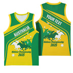 Personalised Mounted Games Australia Basketball Jersey Nations 2025 Championship National Color - Aussie Hoodie