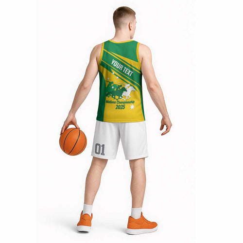 Personalised Mounted Games Australia Basketball Jersey Nations 2025 Championship National Color - Aussie Hoodie