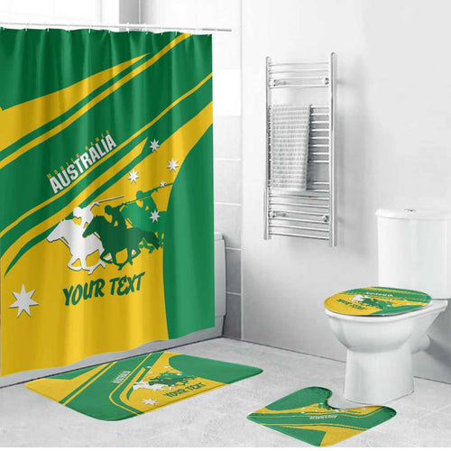 Personalised Mounted Games Australia Bathroom Set Nations 2025 Championship National Color - Aussie Hoodie