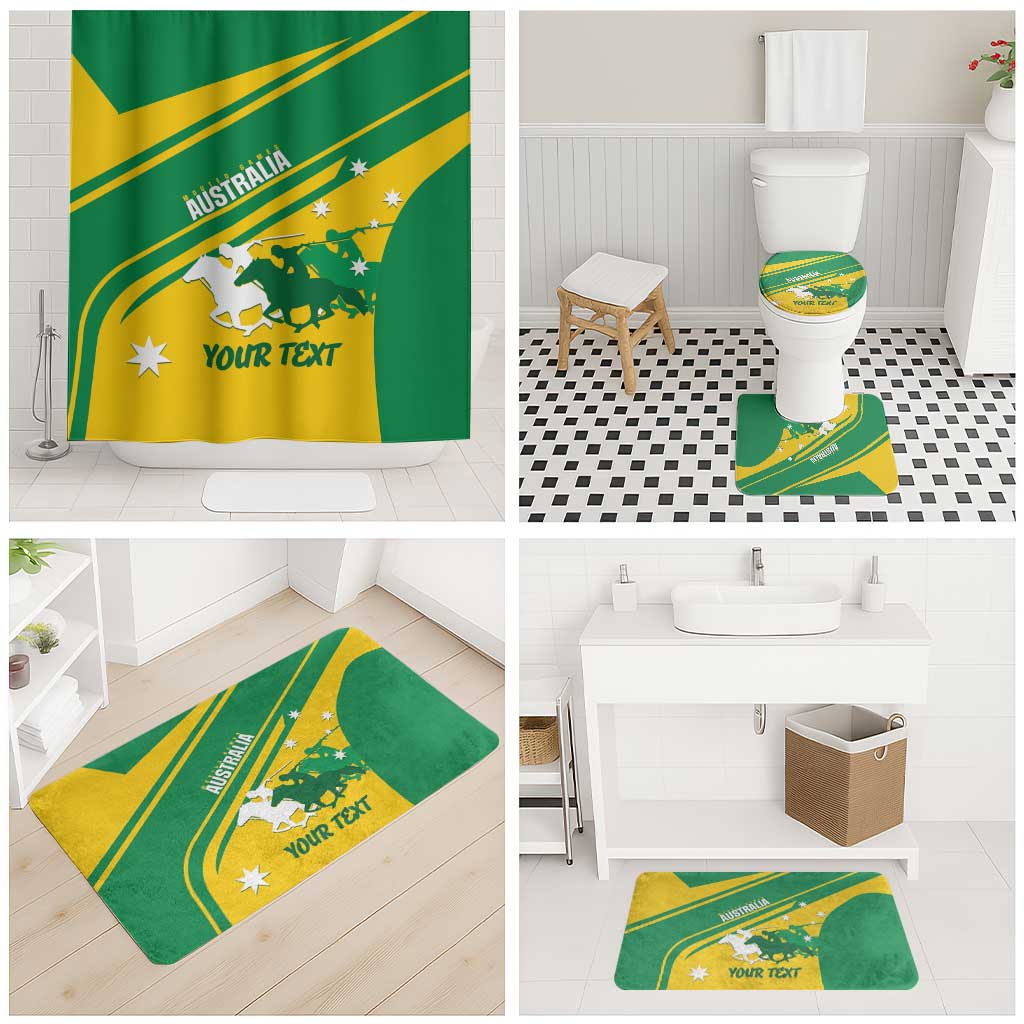 Personalised Mounted Games Australia Bathroom Set Nations 2025 Championship National Color - Aussie Hoodie