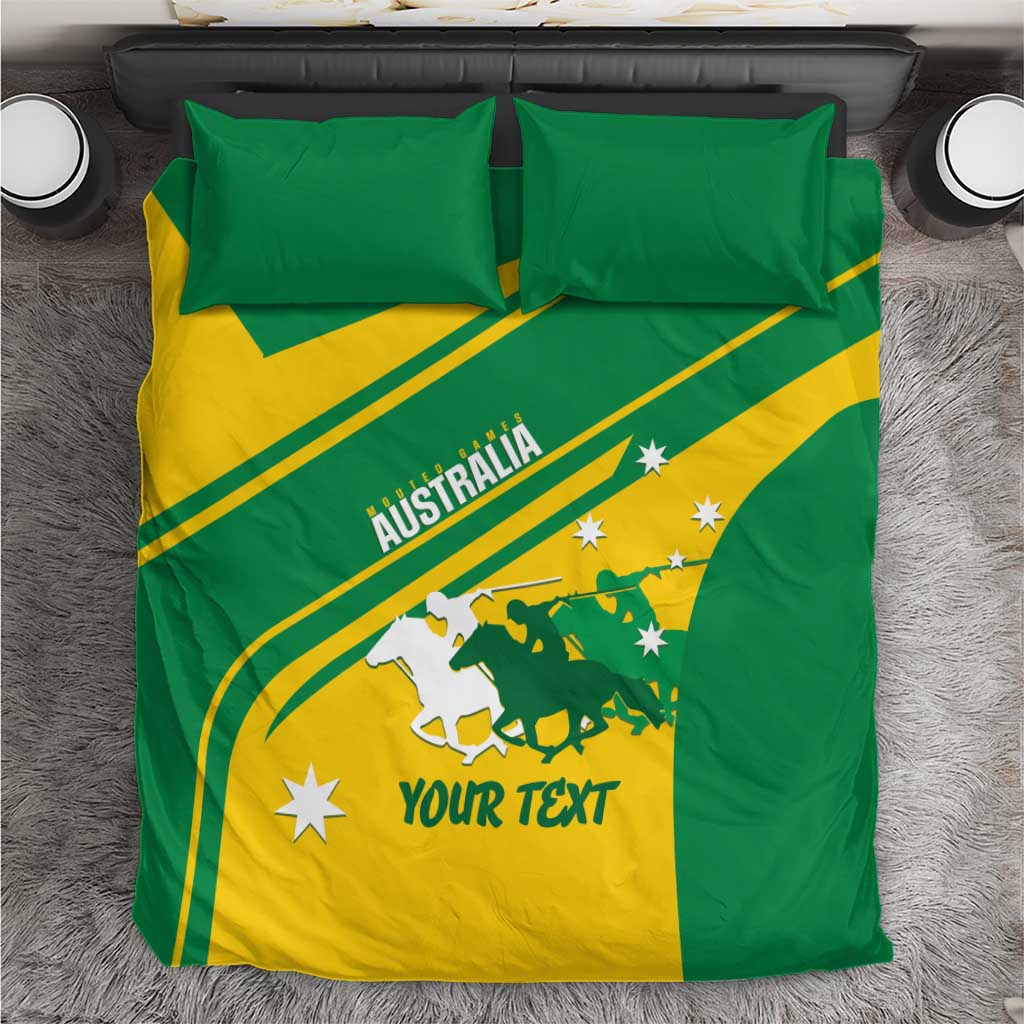 Personalised Mounted Games Australia Bedding Set Nations 2025 Championship National Color - Aussie Hoodie