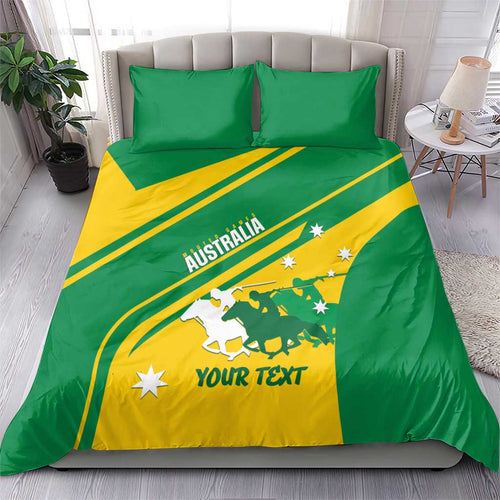 Personalised Mounted Games Australia Bedding Set Nations 2025 Championship National Color - Aussie Hoodie