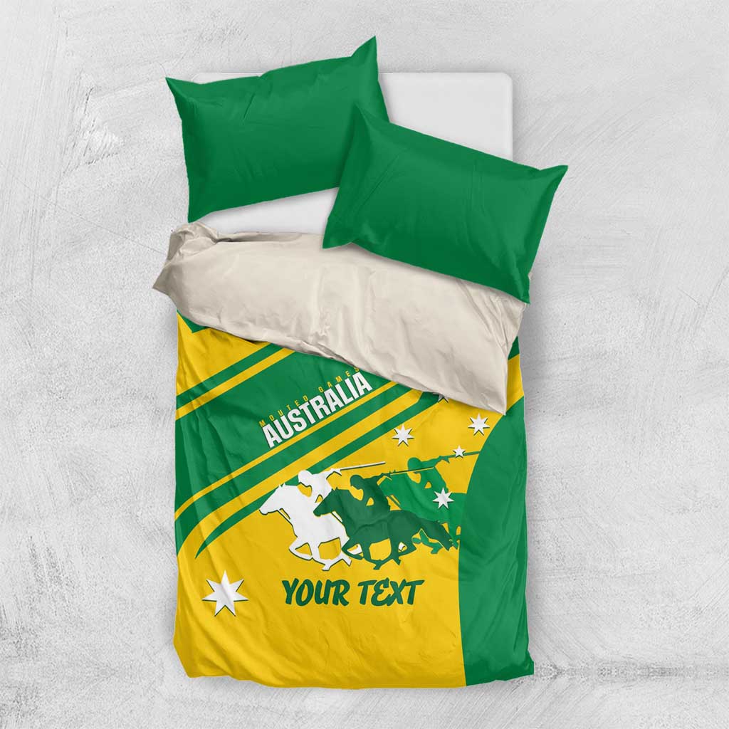 Personalised Mounted Games Australia Bedding Set Nations 2025 Championship National Color - Aussie Hoodie