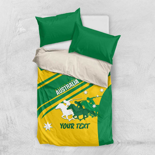 Personalised Mounted Games Australia Bedding Set Nations 2025 Championship National Color - Aussie Hoodie