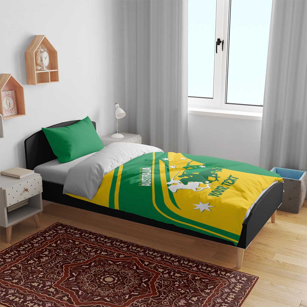 Personalised Mounted Games Australia Bedding Set Nations 2025 Championship National Color - Aussie Hoodie