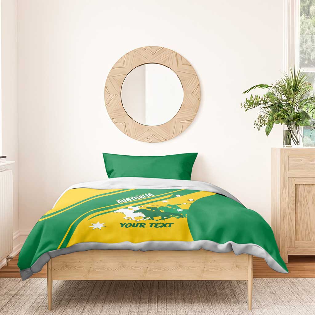 Personalised Mounted Games Australia Bedding Set Nations 2025 Championship National Color - Aussie Hoodie