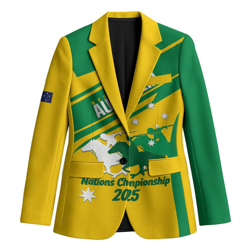 Personalised Mounted Games Australia Blazer Nations 2025 Championship National Color - Aussie Hoodie