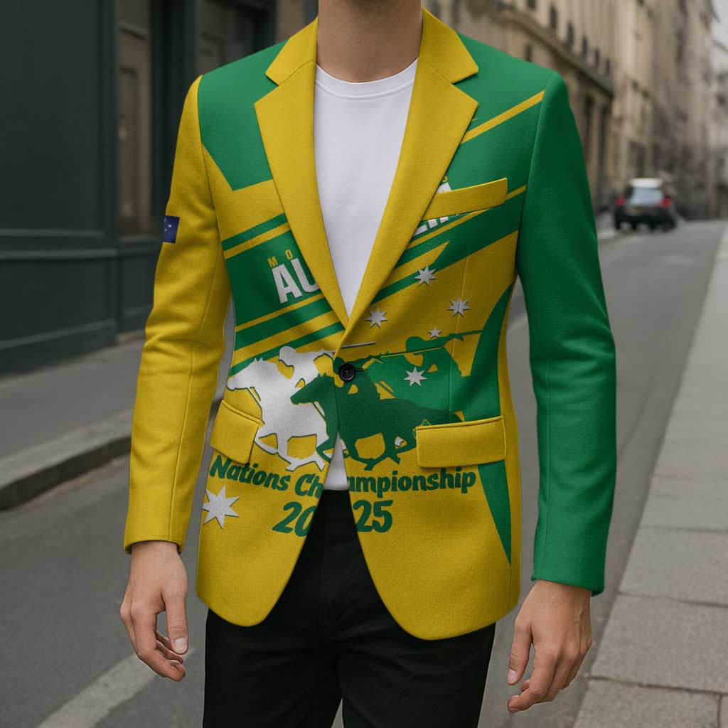 Personalised Mounted Games Australia Blazer Nations 2025 Championship National Color - Aussie Hoodie