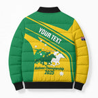 Personalised Mounted Games Australia Bomber Puffer Jacket Nations 2025 Championship National Color - Aussie Hoodie