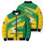 Personalised Mounted Games Australia Bomber Puffer Jacket Nations 2025 Championship National Color - Aussie Hoodie