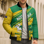 Personalised Mounted Games Australia Bomber Puffer Jacket Nations 2025 Championship National Color - Aussie Hoodie