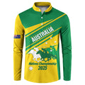 Personalised Mounted Games Australia Button Sweatshirt Nations 2025 Championship National Color - Aussie Hoodie