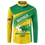 Personalised Mounted Games Australia Button Sweatshirt Nations 2025 Championship National Color - Aussie Hoodie