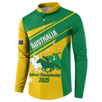Personalised Mounted Games Australia Button Sweatshirt Nations 2025 Championship National Color - Aussie Hoodie
