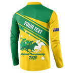 Personalised Mounted Games Australia Button Sweatshirt Nations 2025 Championship National Color - Aussie Hoodie