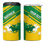 Personalised Mounted Games Australia 4 in 1 Can Cooler Tumbler Nations 2025 Championship National Color - Aussie Hoodie